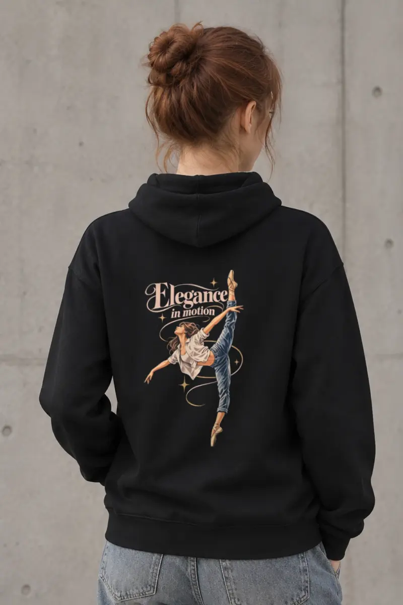 "Elegance In Motion" Heavy Blend Unisex Pullover Hoodie