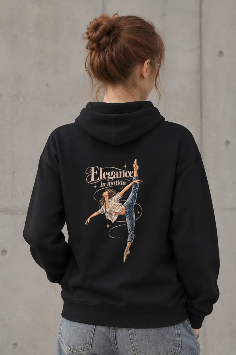 "Elegance In Motion" Heavy Blend Unisex Pullover Hoodie
