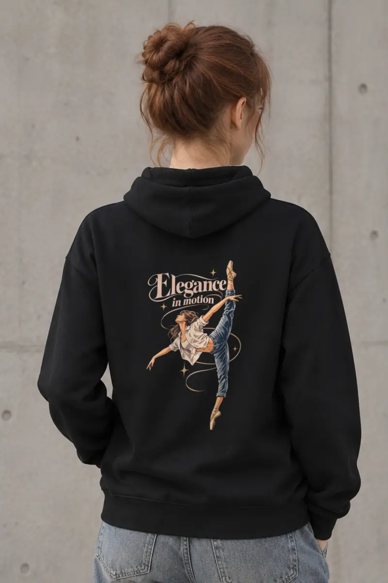 "Elegance In Motion" Heavy Blend Unisex Pullover Hoodie