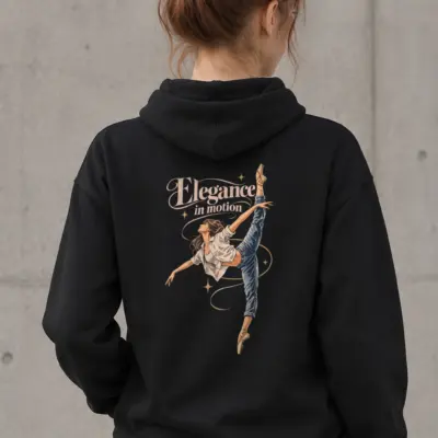 "Elegance In Motion" Heavy Blend Unisex Pullover Hoodie