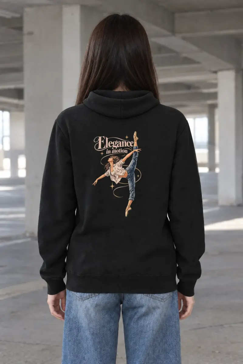 "Elegance In Motion" Heavy Blend Unisex Pullover Hoodie