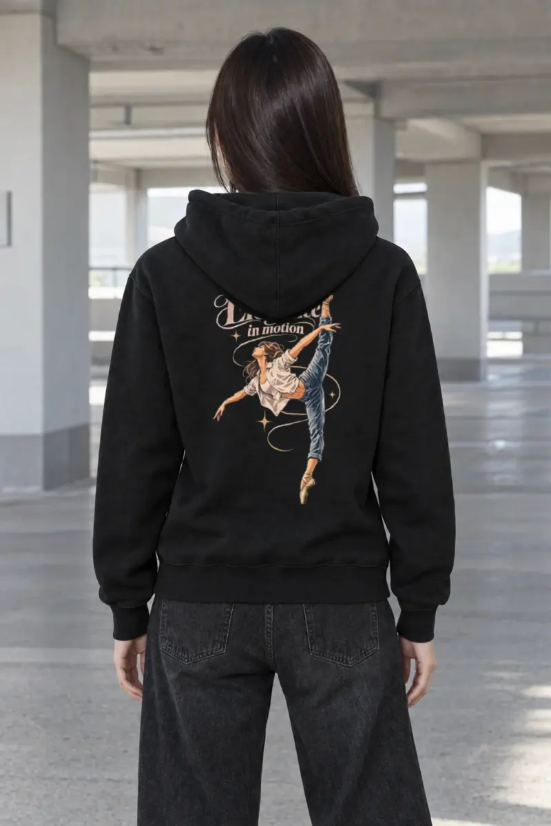 "Elegance In Motion" Heavy Blend Unisex Pullover Hoodie