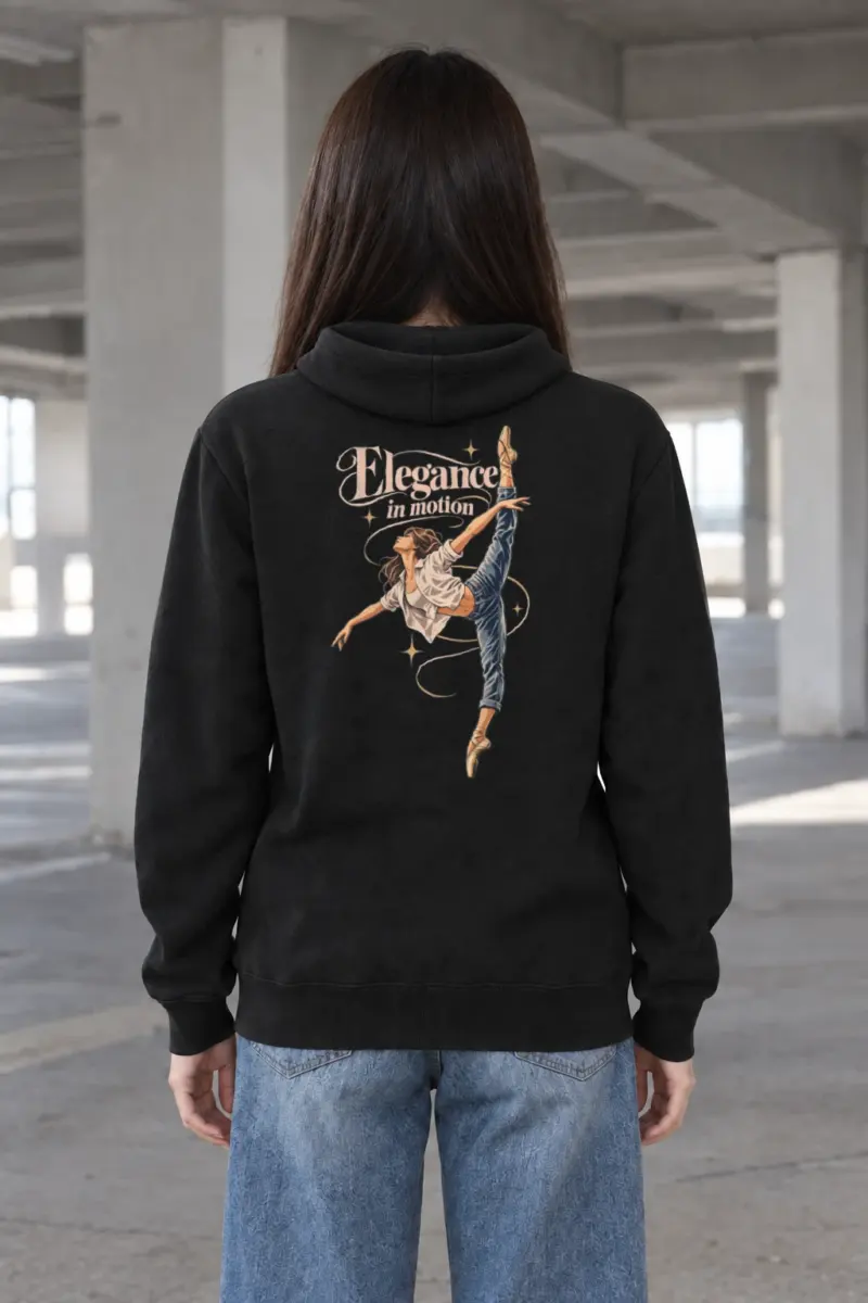 "Elegance In Motion" Heavy Blend Unisex Pullover Hoodie