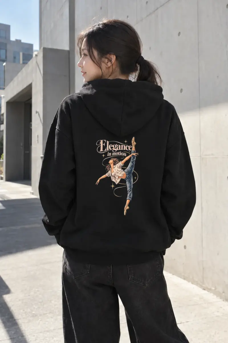 "Elegance In Motion" Heavy Blend Unisex Pullover Hoodie | Gildan 18500