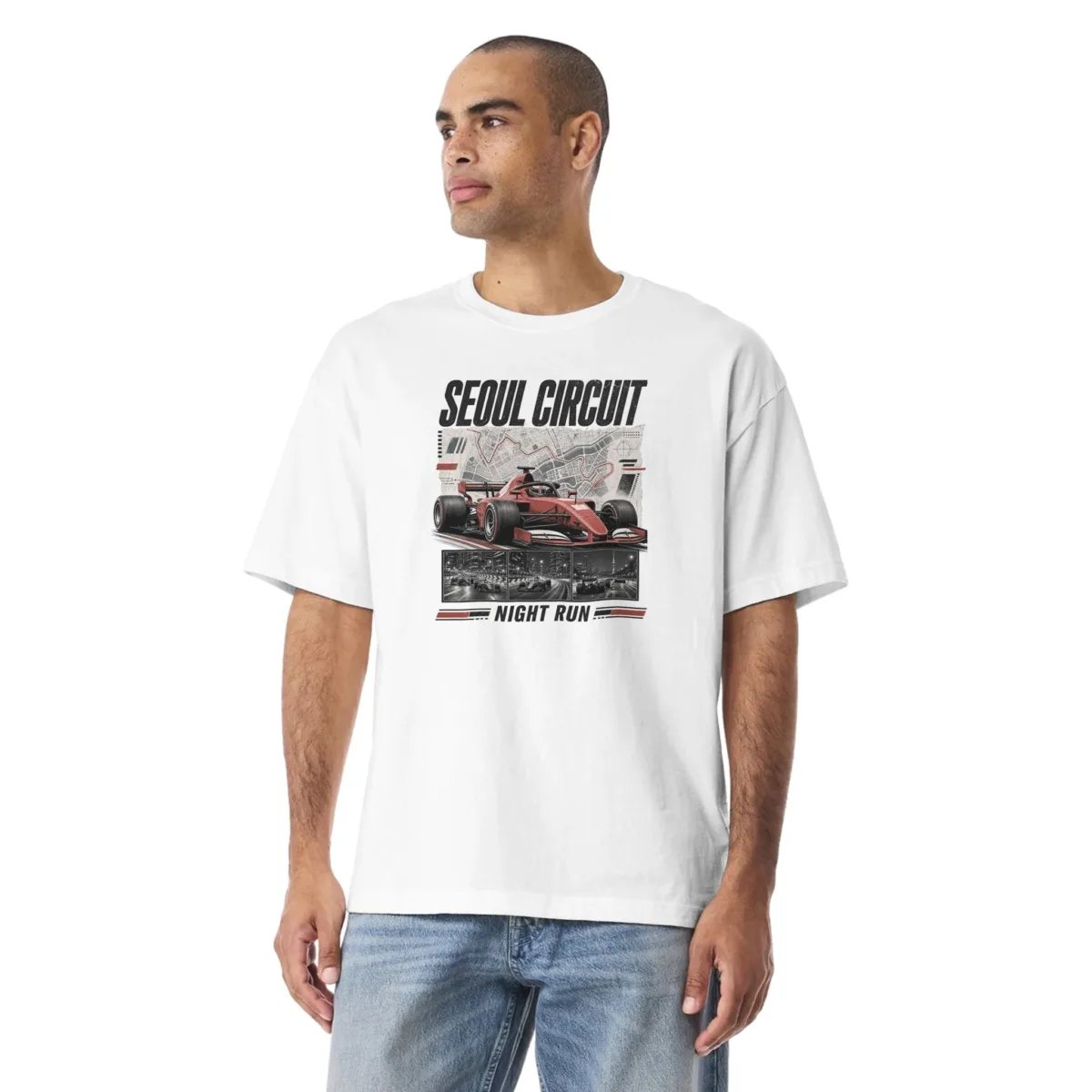 "Seoul circuit" Unisex Heavyweight T-Shirt | Bella + Canvas 3010