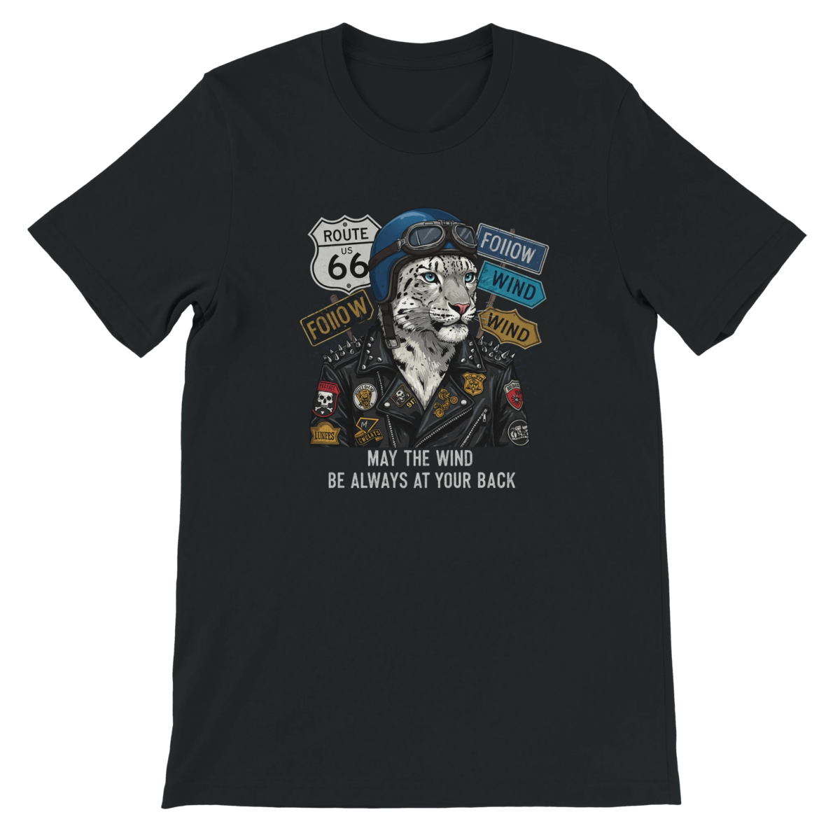 "Follow wind" Premium Unisex Crewneck T-shirt | Bella + Canvas 3001