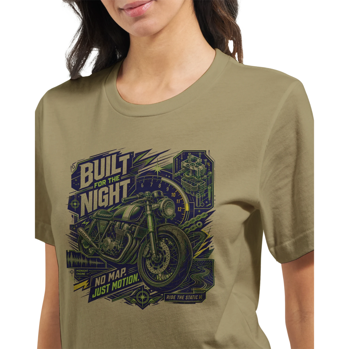 "Built for the night" Premium Unisex Crewneck T-shirt | Bella + Canvas 3001