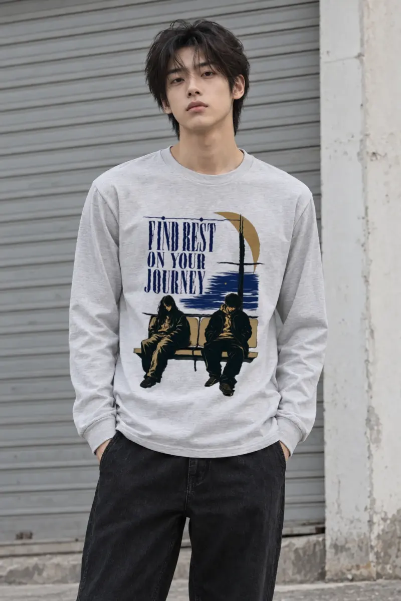 "Find Rest" Unisex Longsleeve T-shirt | Gildan 2400
