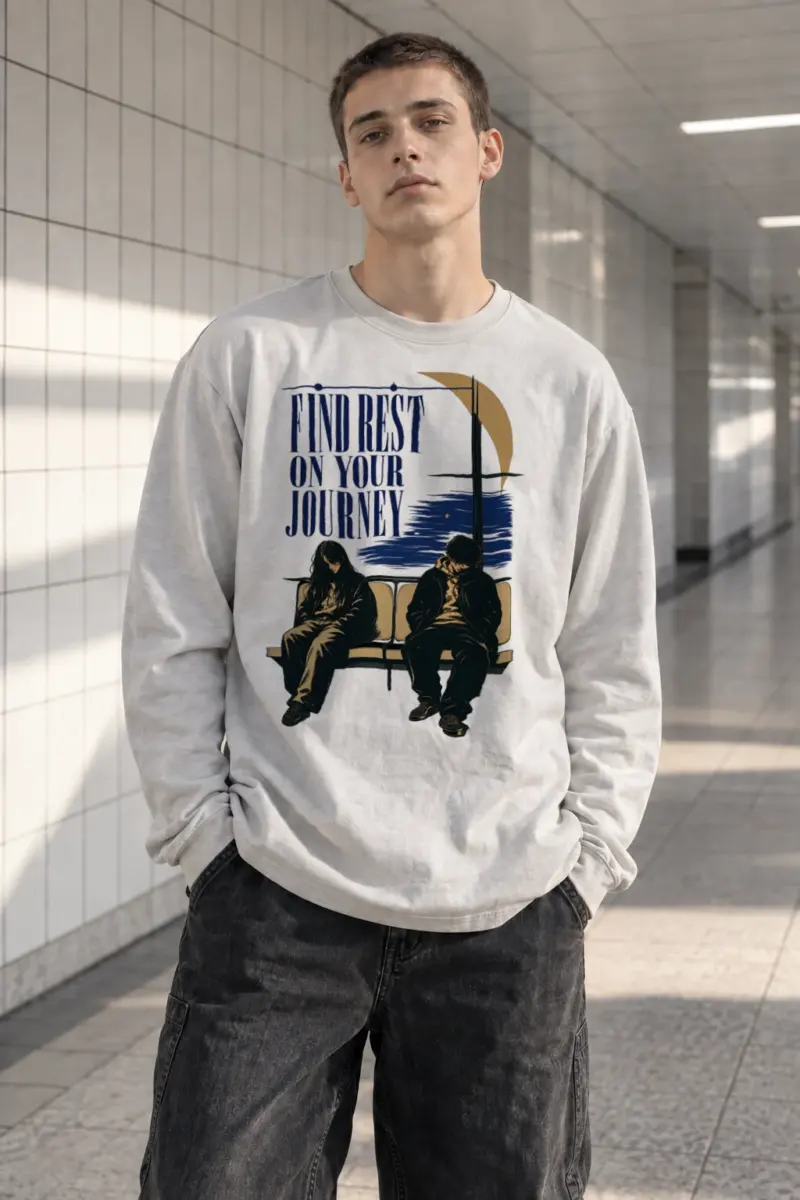"Find Rest" Unisex Longsleeve T-shirt | Gildan 2400