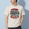 "Floral Korean Typography" Heavyweight Unisex Crewneck T-shirt