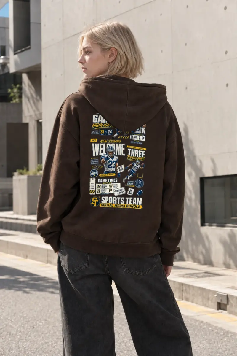 "Game Highlights" Heavy Blend Unisex Pullover Hoodie | Gildan 18500