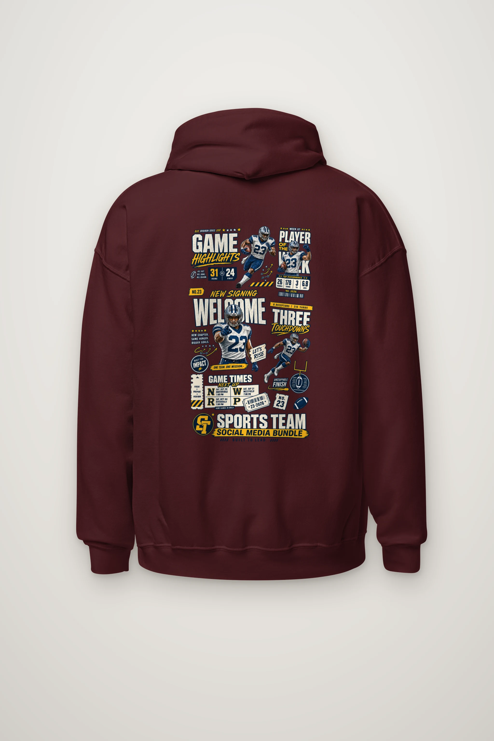 "Game Highlights" Heavy Blend Unisex Pullover Hoodie