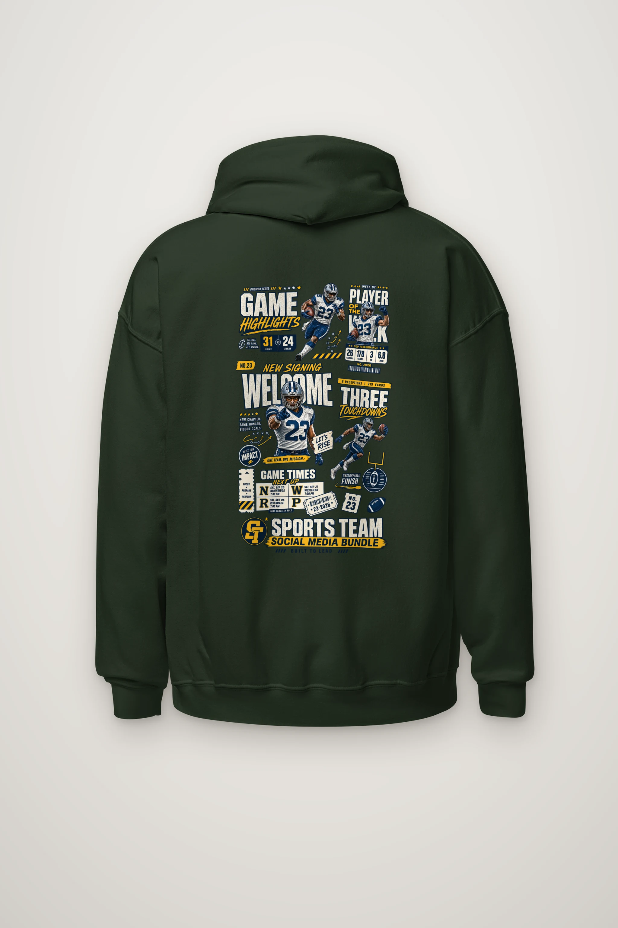 "Game Highlights" Heavy Blend Unisex Pullover Hoodie