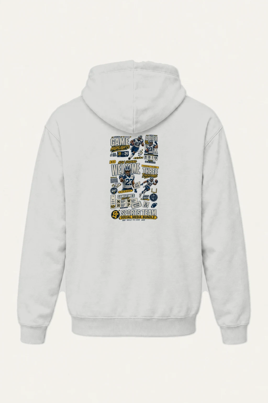 "Game Highlights" Heavy Blend Unisex Pullover Hoodie | Gildan 18500