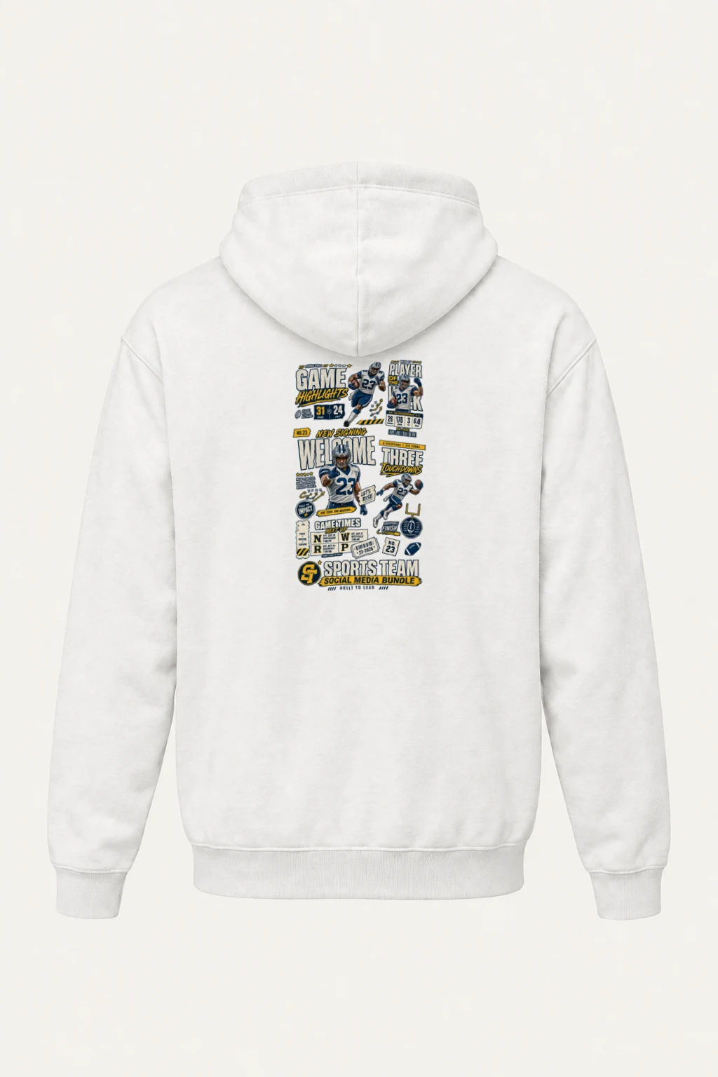 "Game Highlights" Heavy Blend Unisex Pullover Hoodie | Gildan 18500