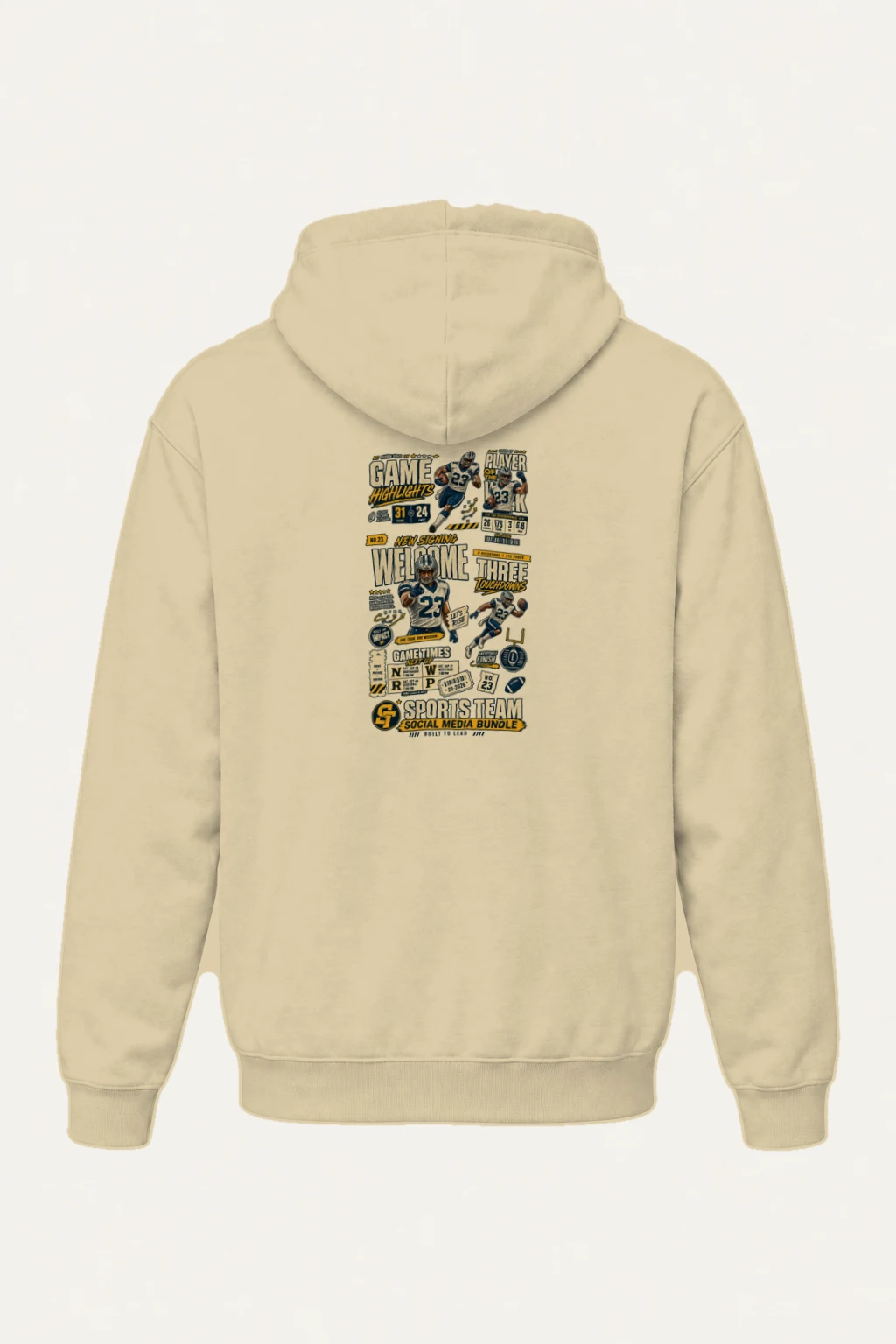 "Game Highlights" Heavy Blend Unisex Pullover Hoodie | Gildan 18500