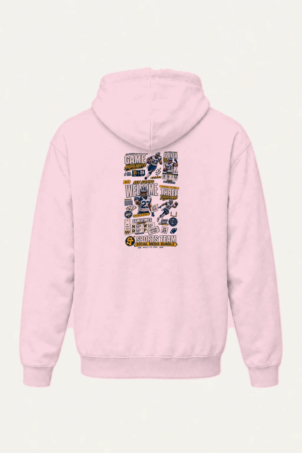 "Game Highlights" Heavy Blend Unisex Pullover Hoodie | Gildan 18500