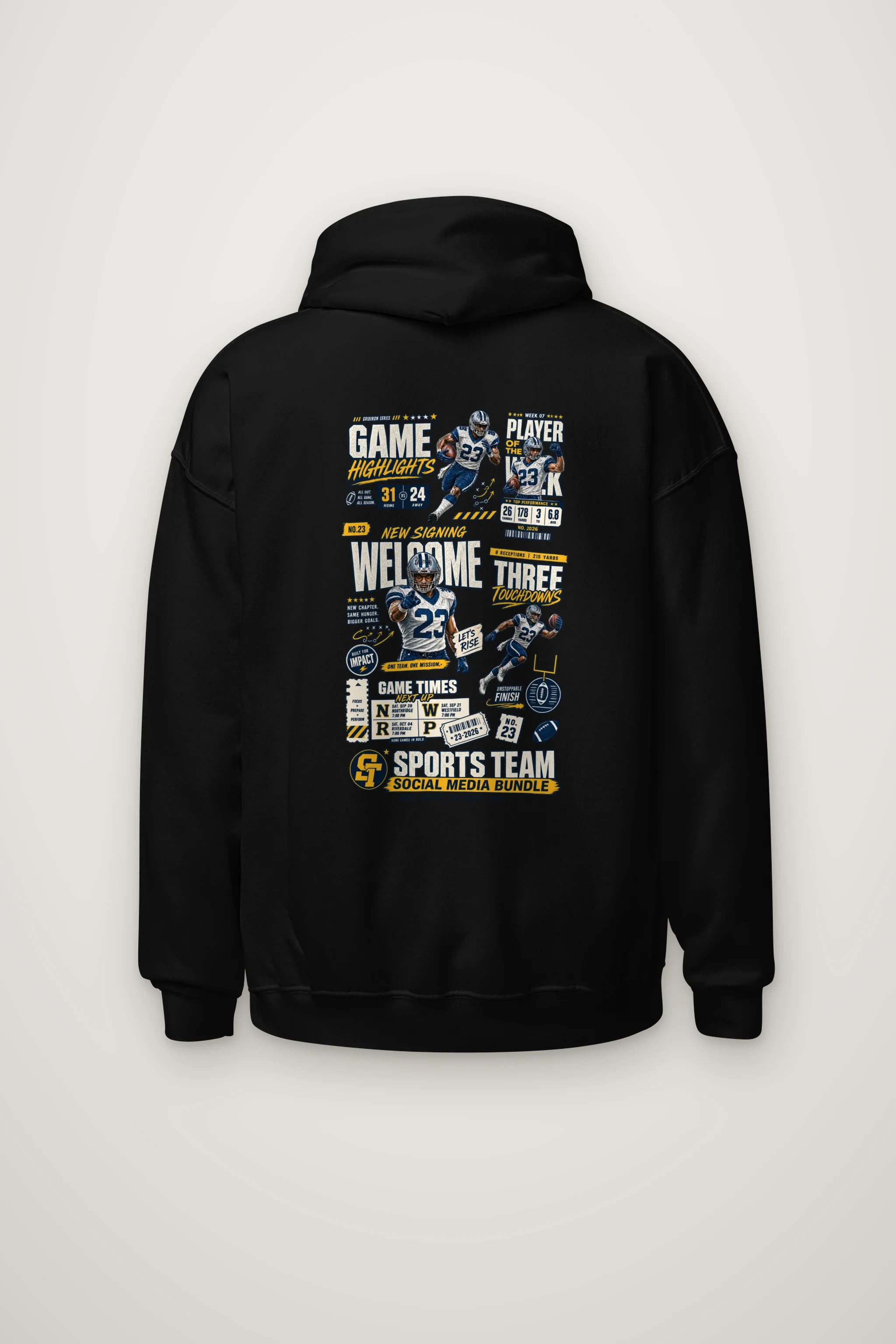 "Game Highlights" Heavy Blend Unisex Pullover Hoodie