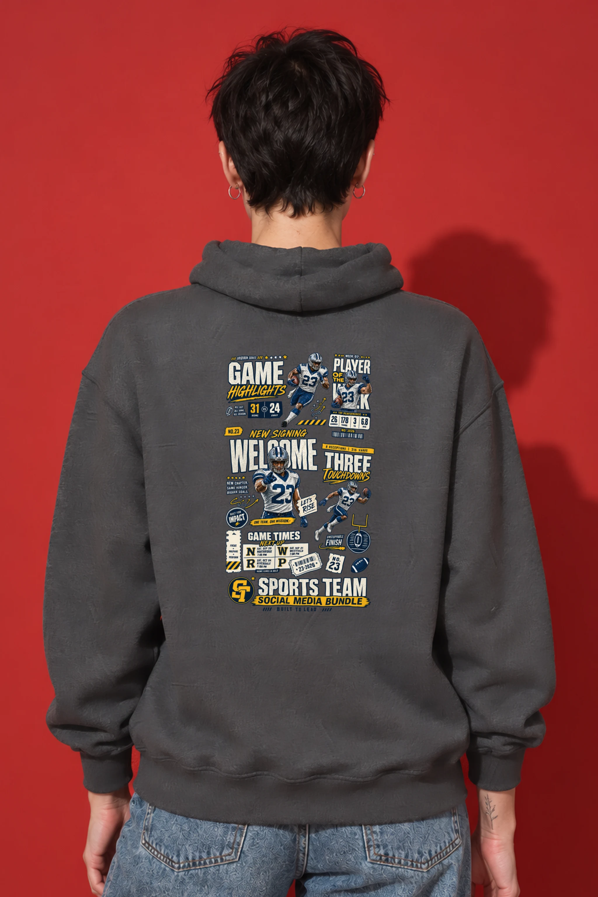 "Game Highlights" 1 Pullover Hoodie