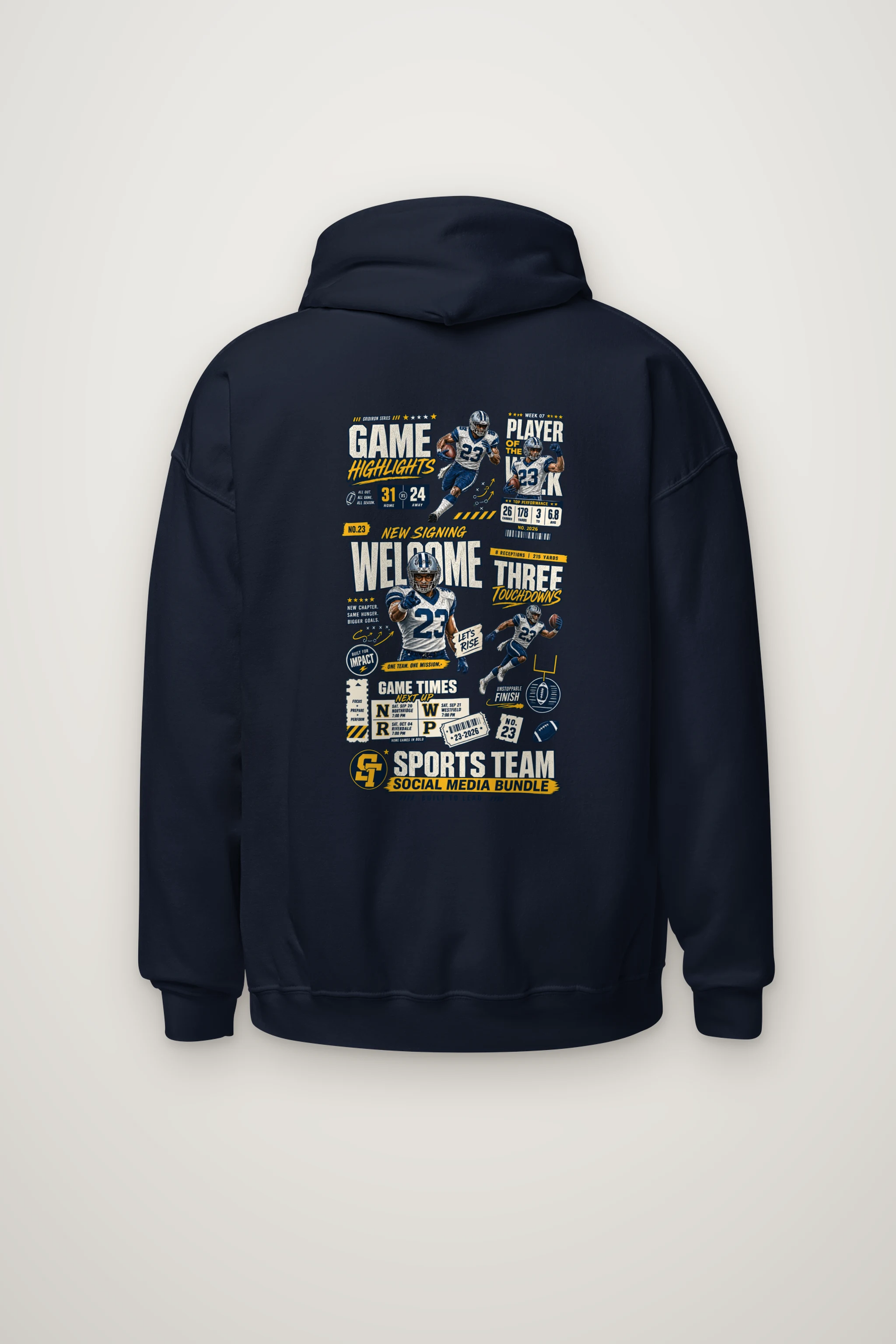 "Game Highlights" Heavy Blend Unisex Pullover Hoodie