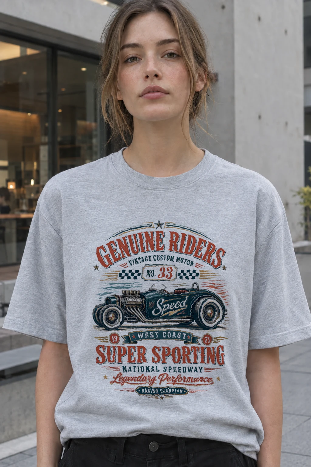 “Genuine Riders” Premium Unisex Crewneck T-shirt | Bella + Canvas 3001