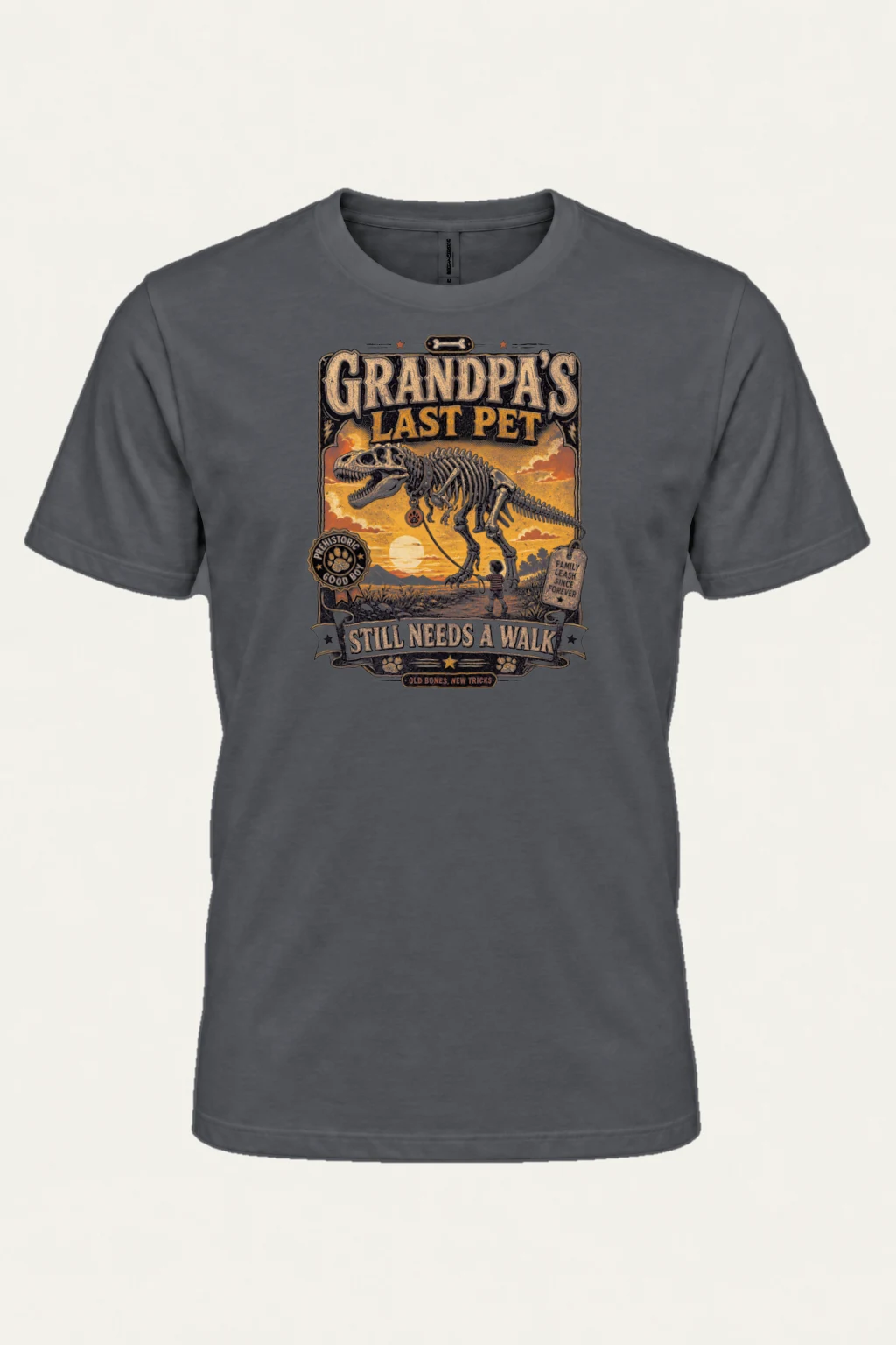 “Grandpa’s last pet” Premium Unisex Crewneck T-shirt | Bella + Canvas 3001