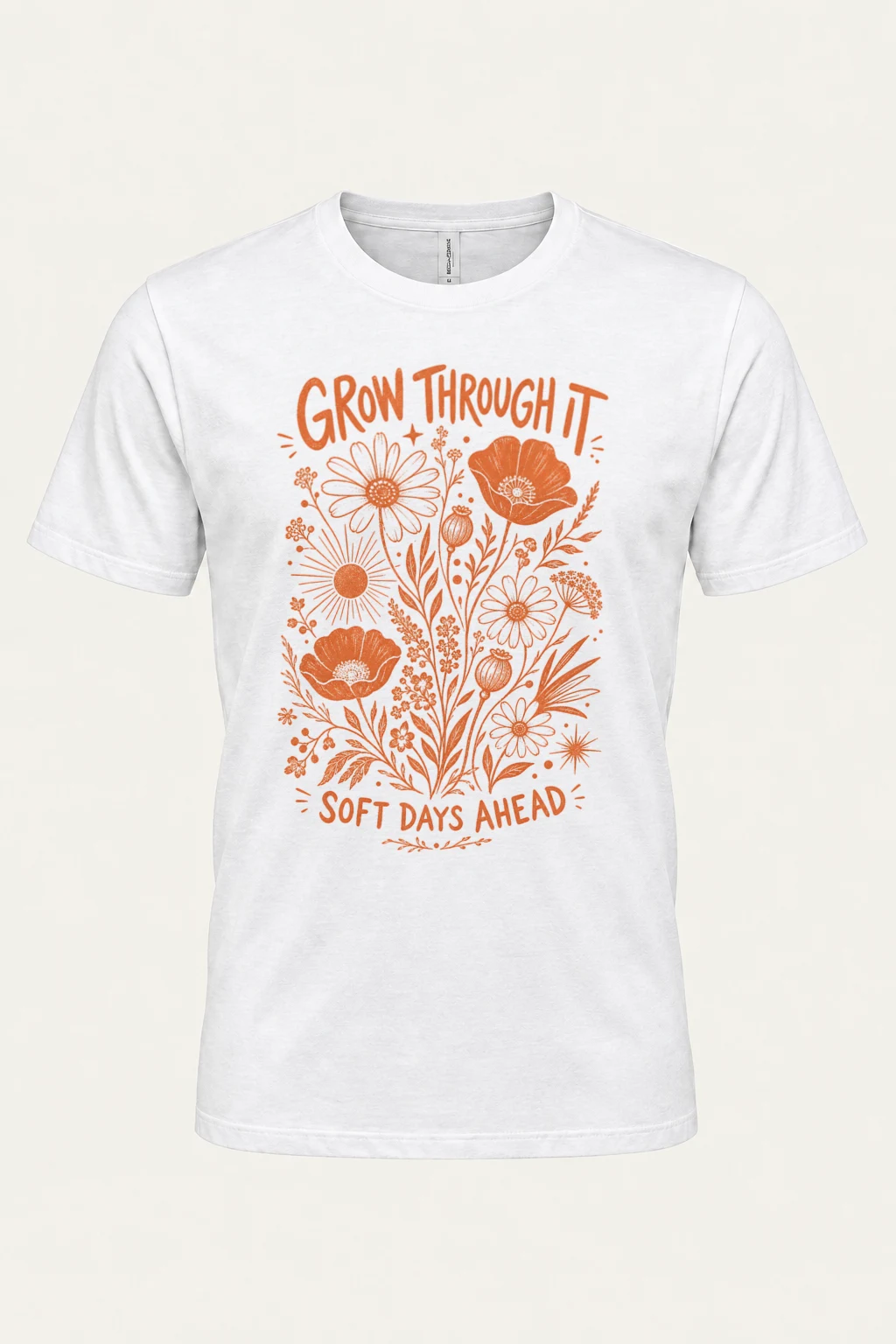 "Grow through it" Premium Unisex Crewneck T-shirt | Bella + Canvas 3001