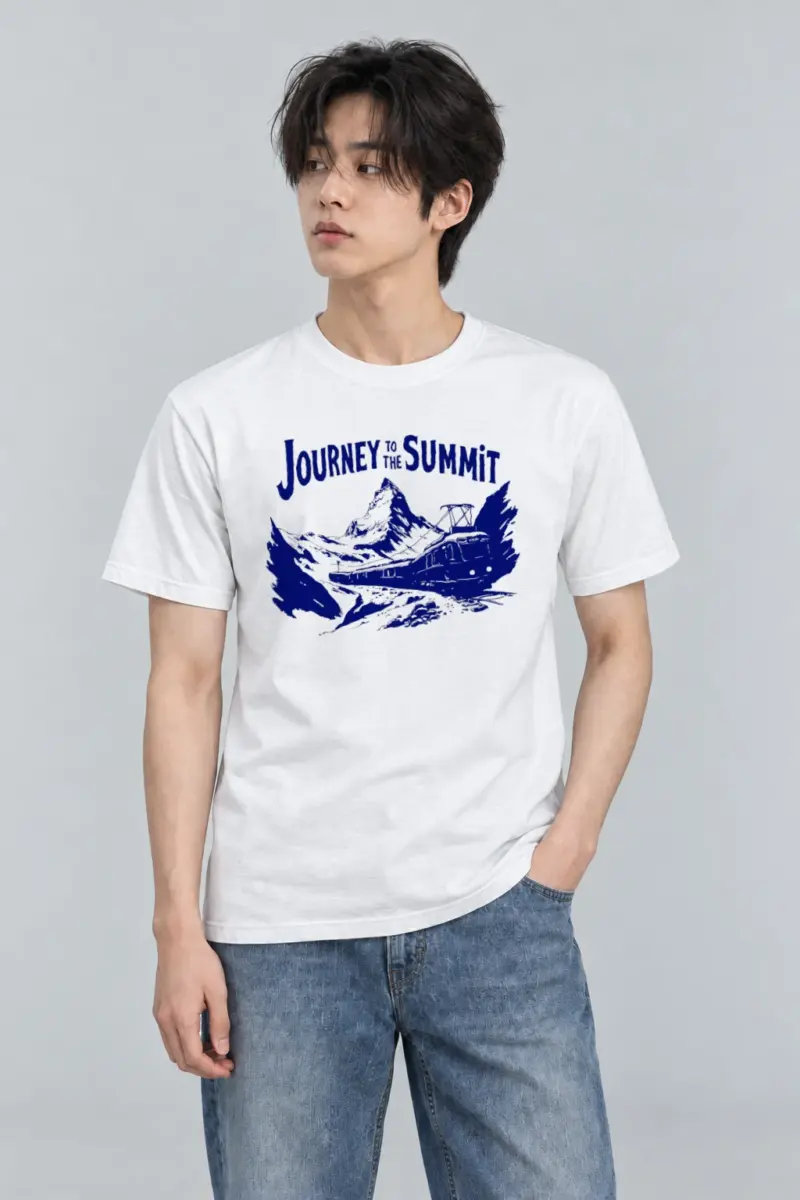 "Journey to the summit" Heavyweight Unisex Crewneck T-shirt