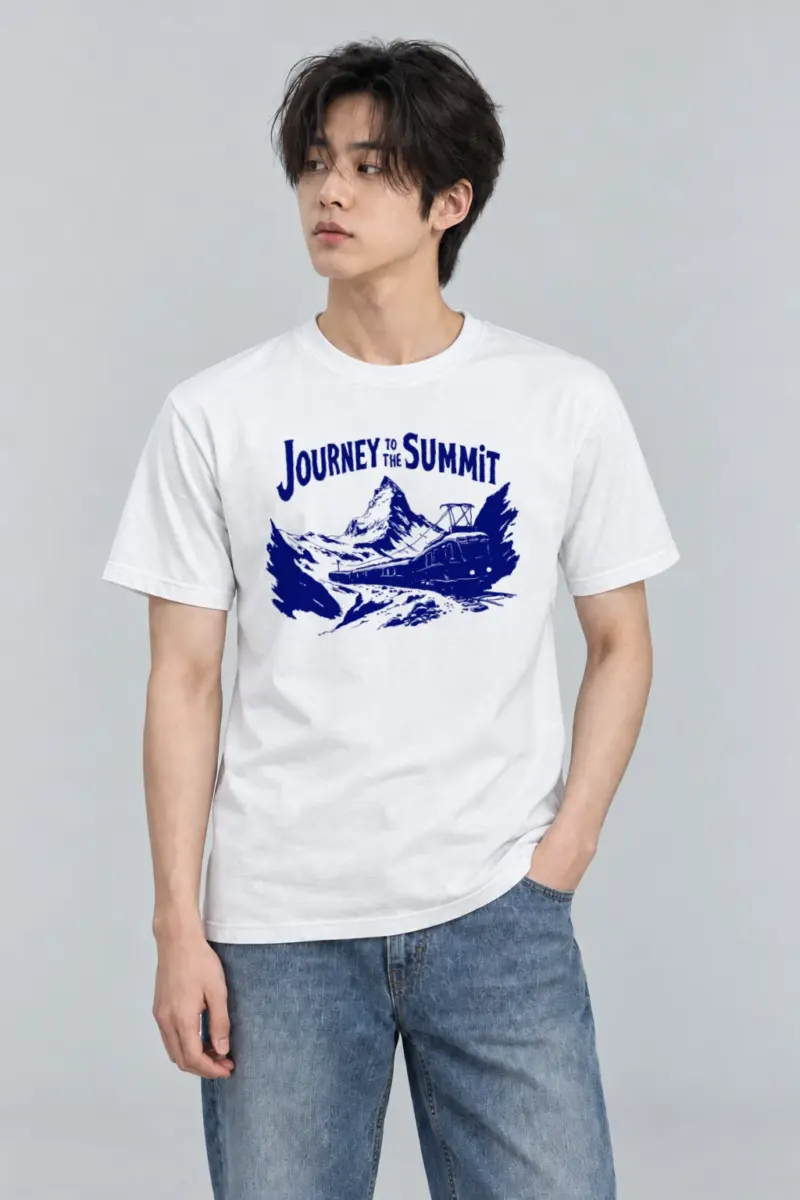 "Journey to the summit" Heavyweight Unisex Crewneck T-shirt