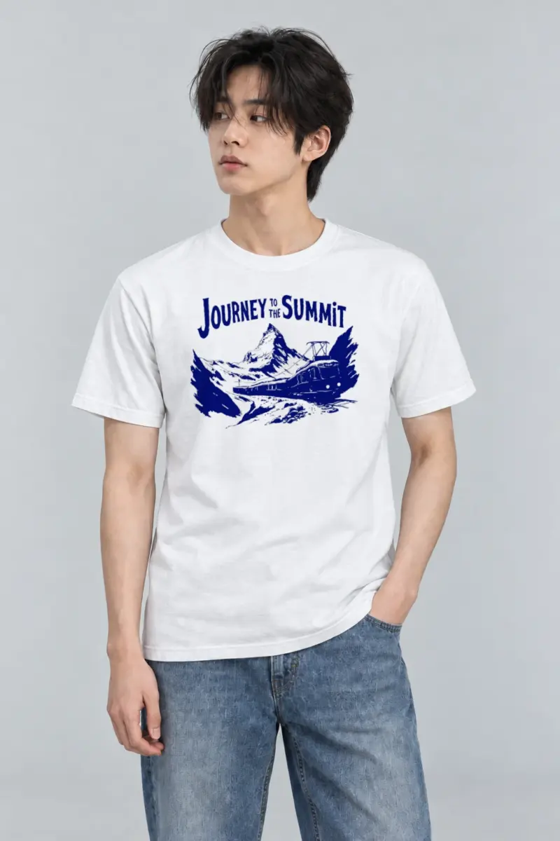 "Journey to the summit" Heavyweight Unisex Crewneck T-shirt