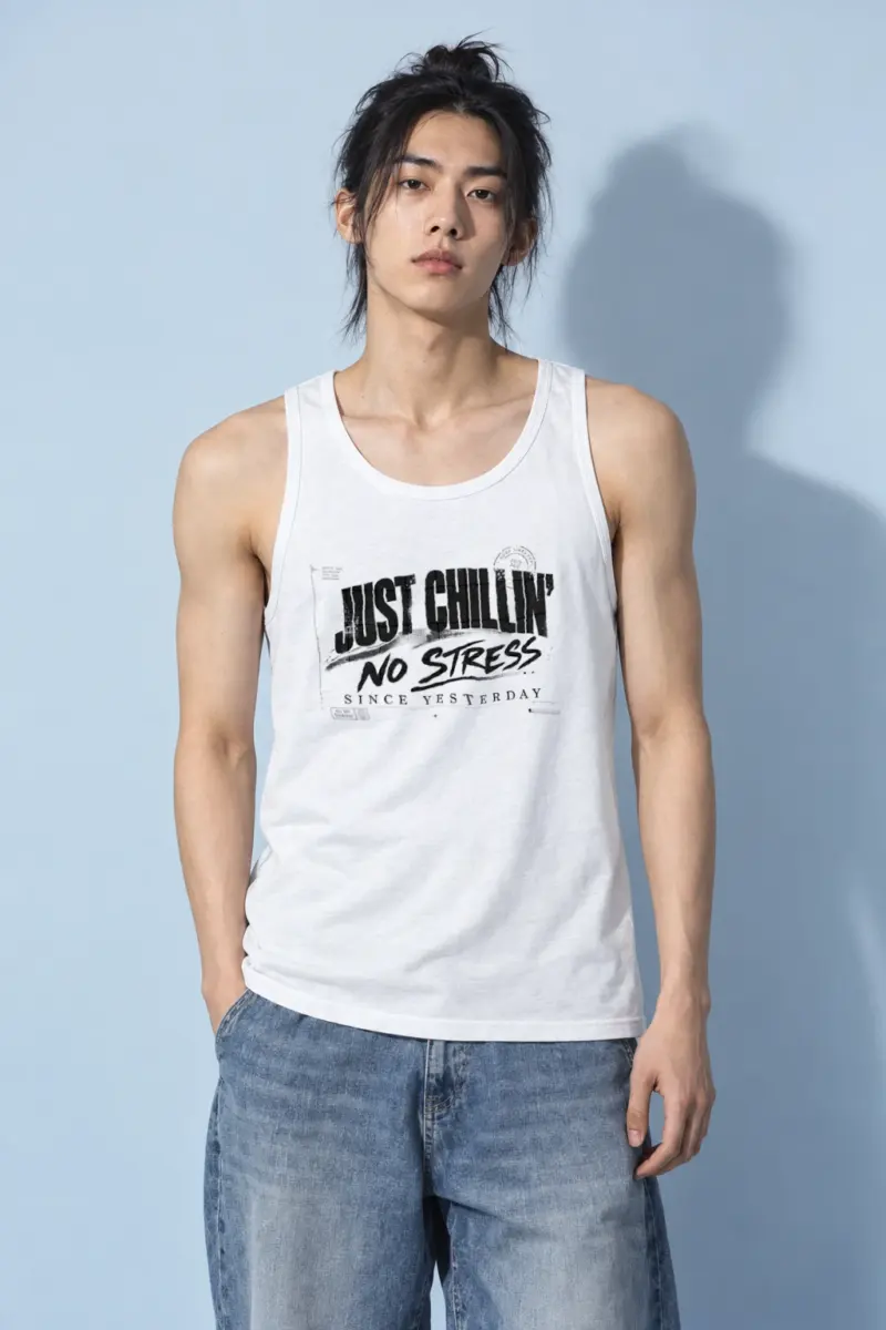 "Just chillin'" Unisex Jersey Tank