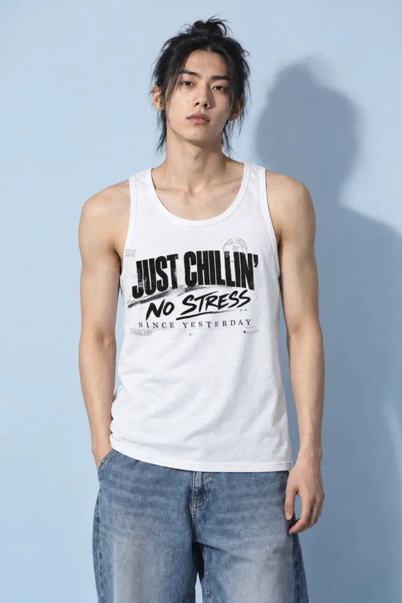 "Just chillin'" Unisex Jersey Tank