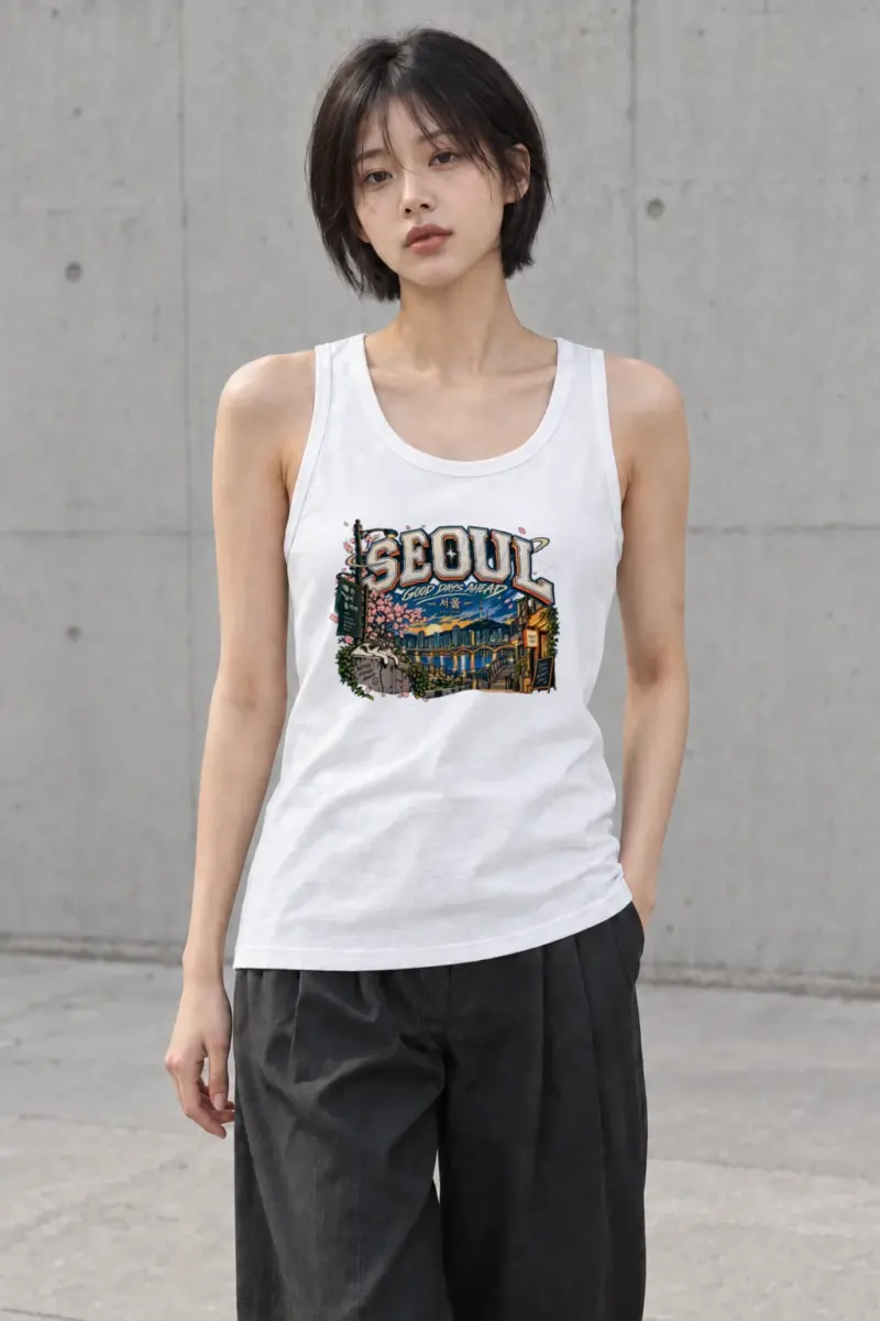 "Seoul Good Days Ahead" Unisex Jersey Tank