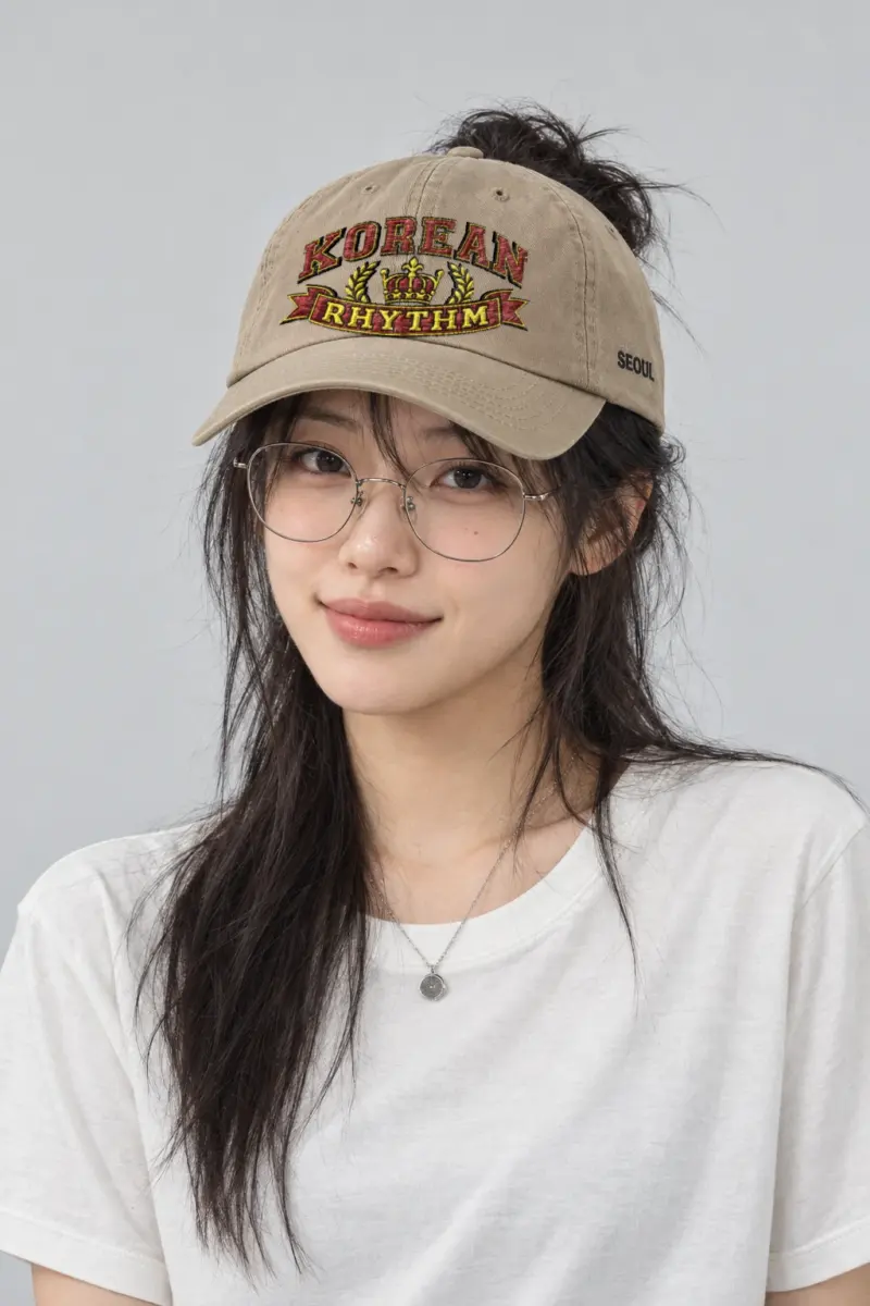 "Korean Rhythm Crest" Classic Dad Hat · Embroidered