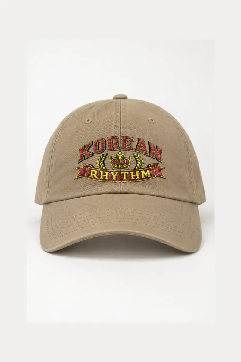"Korean Rhythm Crest" Classic Dad Hat · Embroidered | Yupoong 6245CM