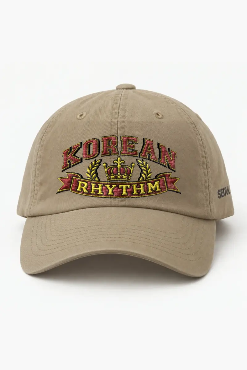 "Korean Rhythm Crest" Classic Dad Hat · Embroidered