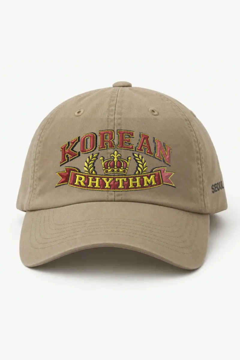"Korean Rhythm Crest" Classic Dad Hat · Embroidered