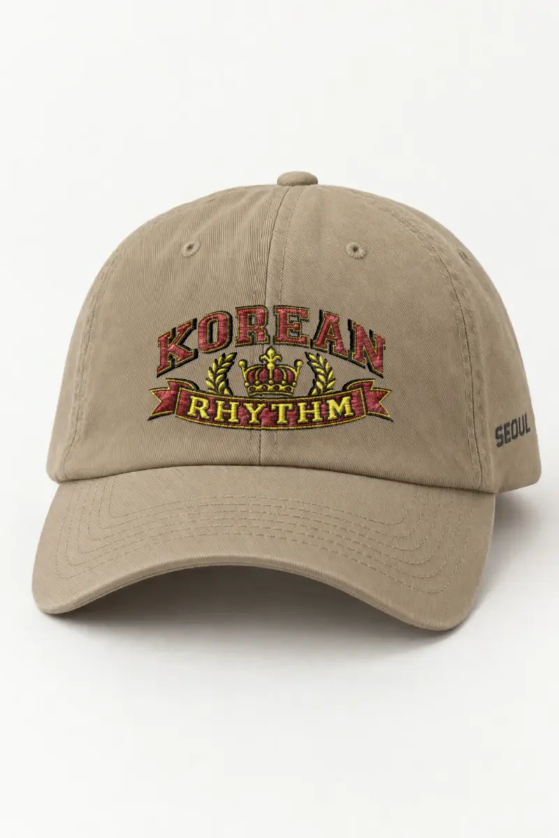 "Korean Rhythm Crest" Classic Dad Hat · Embroidered