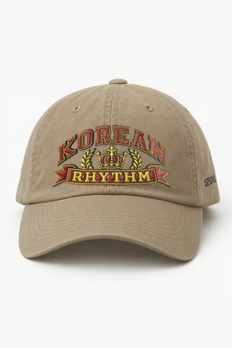"Korean Rhythm Crest" Classic Dad Hat · Embroidered