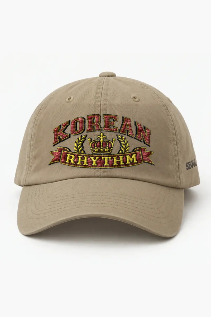 "Korean Rhythm Crest" Classic Dad Hat · Embroidered