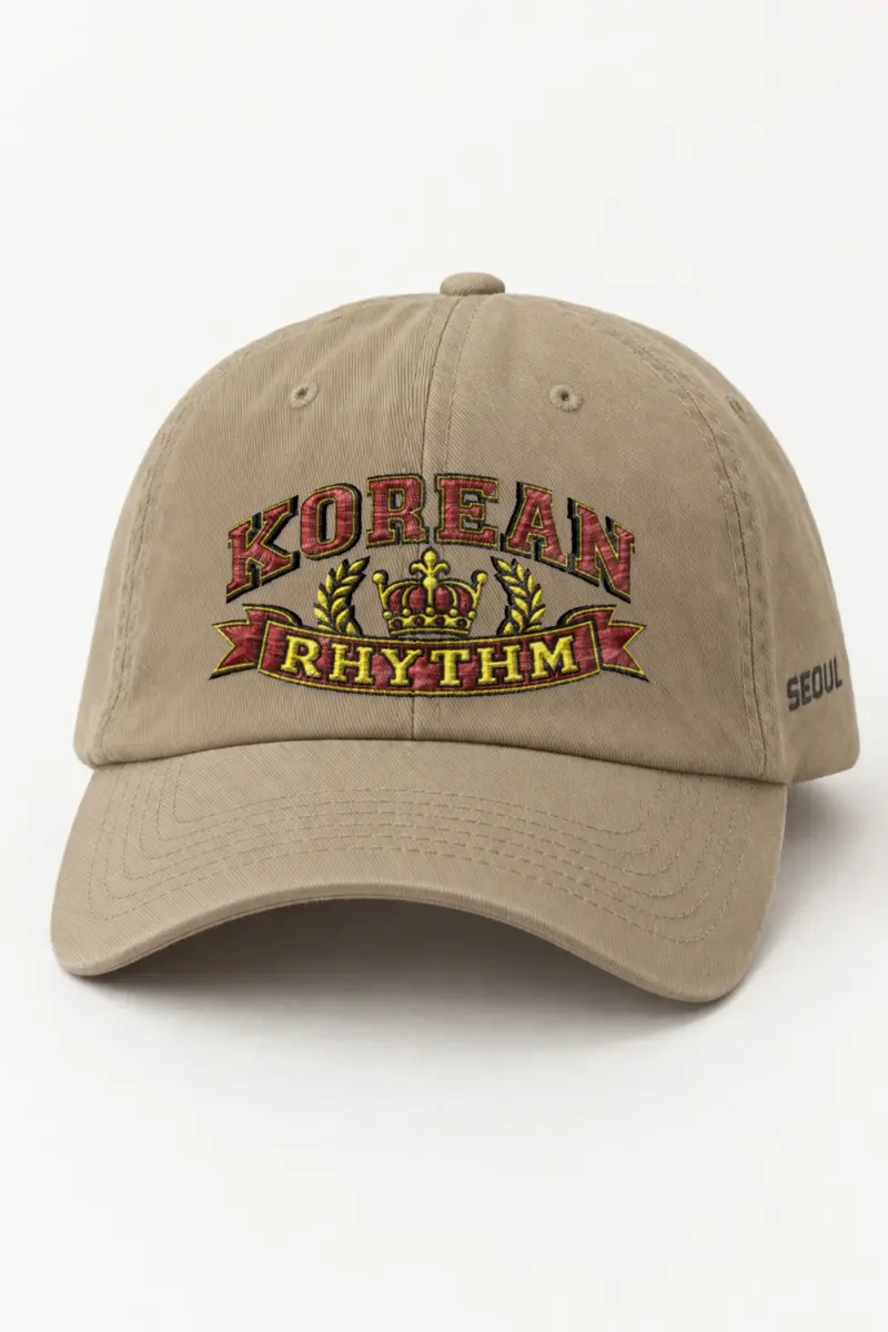 "Korean Rhythm Crest" Classic Dad Hat · Embroidered