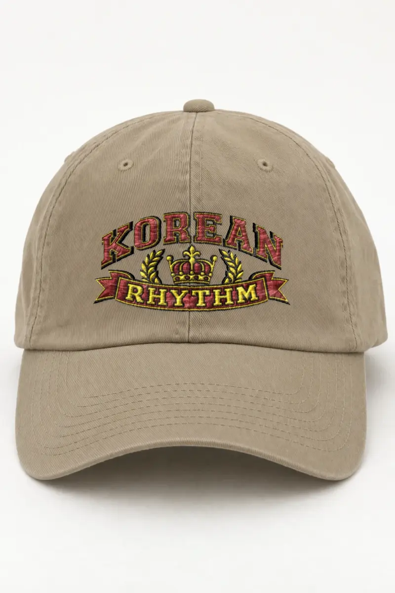 "Korean Rhythm Crest" Classic Dad Hat · Embroidered