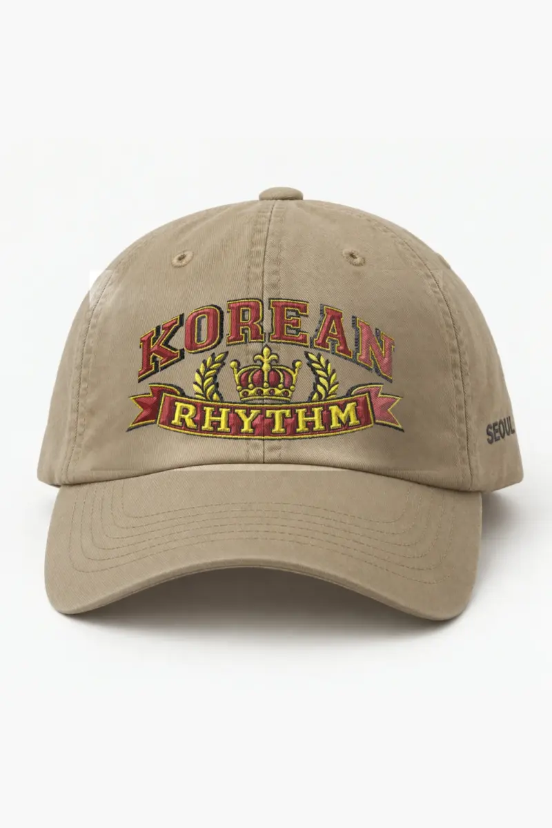 "Korean Rhythm Crest" Classic Dad Hat · Embroidered
