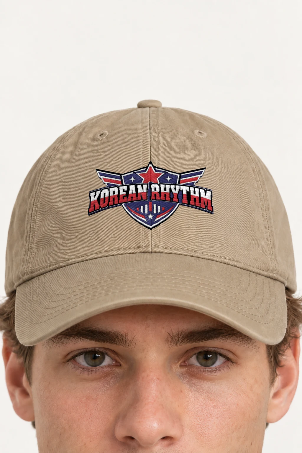 "Korean Rhythm Crest" Classic Dad Hat · Embroidered | Yupoong 6245CM