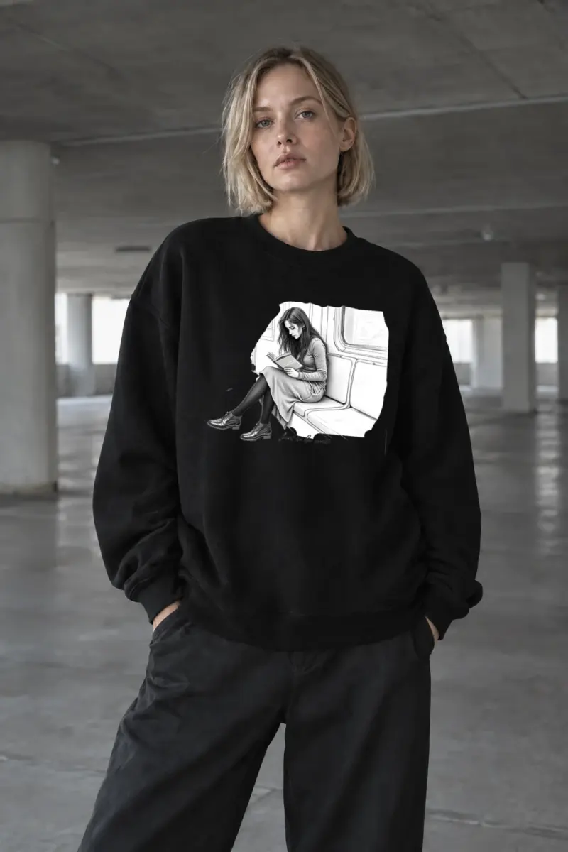 "Let in her world" Unisex Sponge Fleece Crewneck Sweatshirt | Bella + Canvas 3901