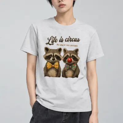 "Life is circus" Heavyweight Unisex Crewneck T-shirt