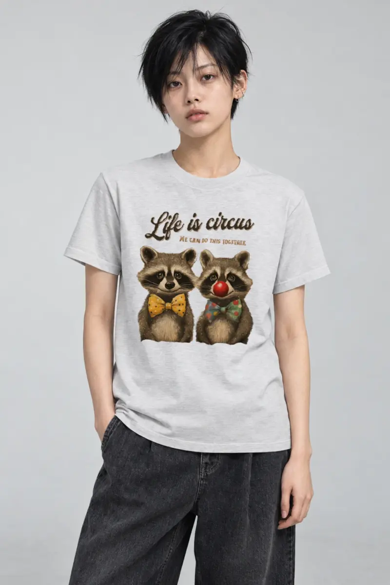 "Life is circus" Heavyweight Unisex Crewneck T-shirt