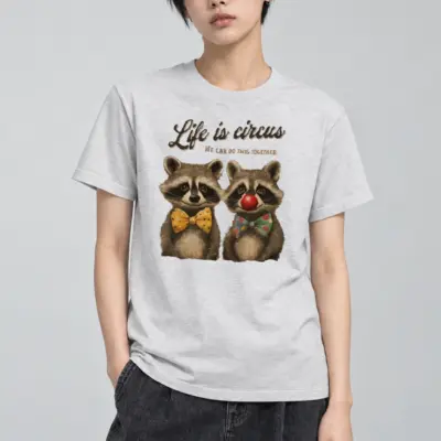 "Life is circus" Heavyweight Unisex Crewneck T-shirt