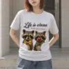 "Life is circus" Heavyweight Unisex Crewneck T-shirt