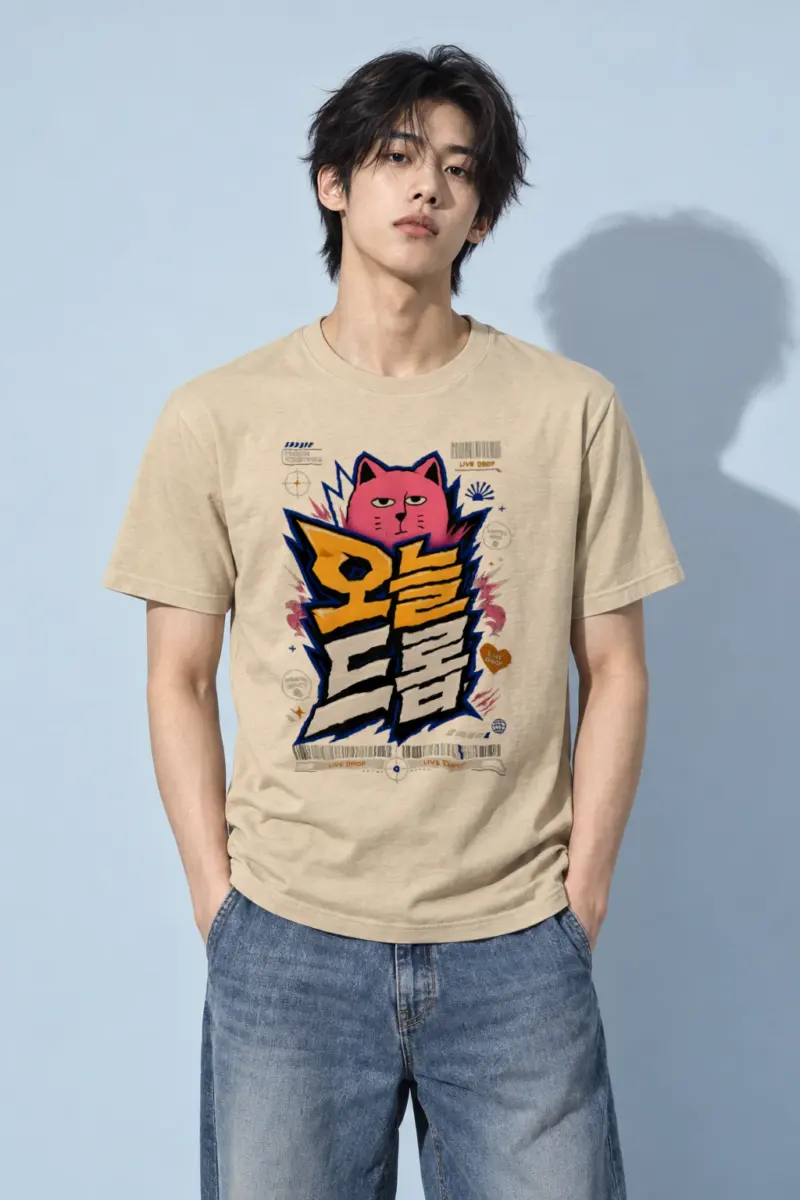 “Live drop” Heavyweight Unisex Crewneck T-shirt | Gildan 5000